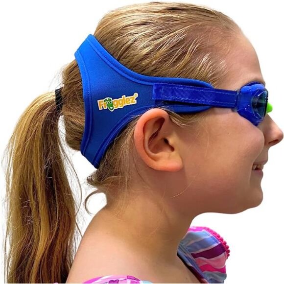 Kids Swim Goggles with Pain-Free StrapIdeal for Ages 3-10Leakproof